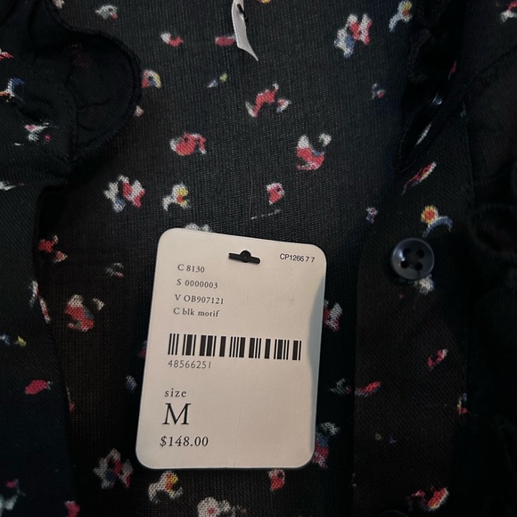 NWT Rare Feelings Black Floral Print Tiered Pleated Maxi Dress - Picture 4 of 4